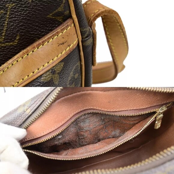 Auth LOUIS VUITTON Jeune Fille MM Shoulder Bag Monogram Leather Brown - Picture 4 of 16